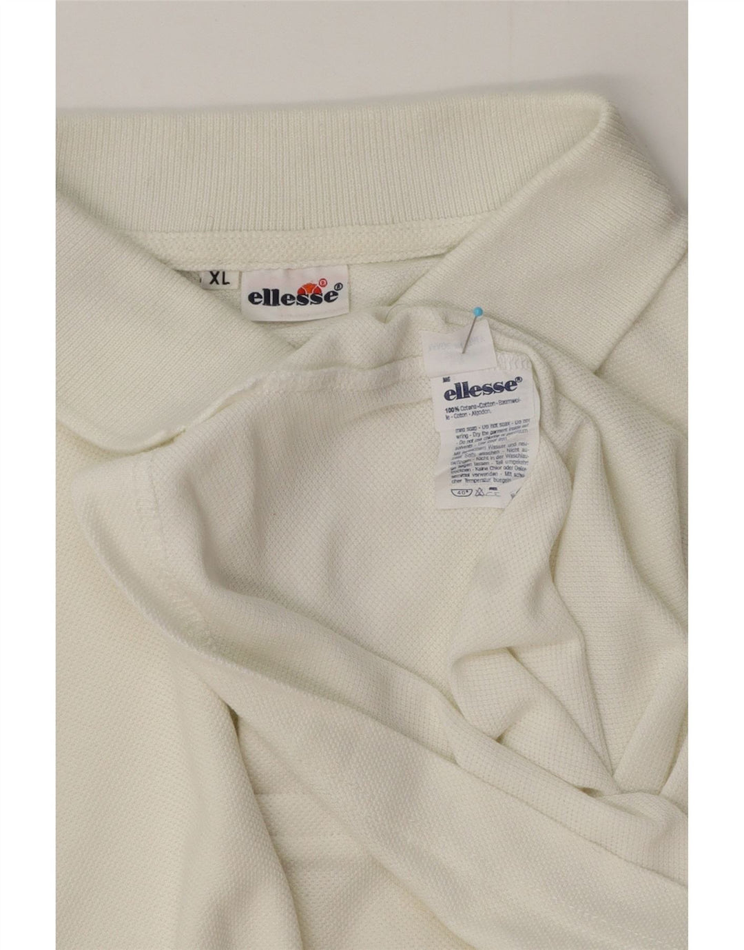Męska koszulka polo Ellesse XL, biała, bawełniana