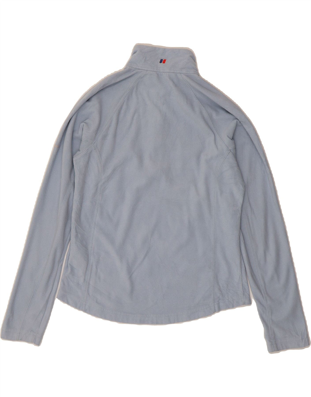 BERGHAUS Womens Zip Neck Fleece Jumper UK 12 Medium Blue Polyester Vintage Berghaus and Second-Hand Berghaus from Messina Hembry 