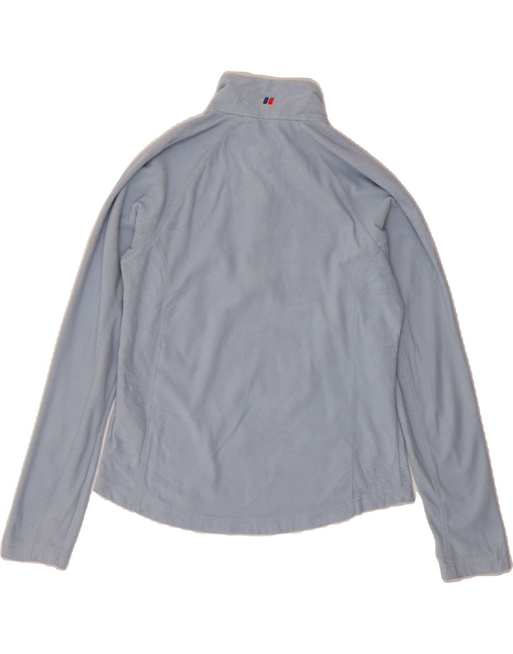 BERGHAUS Womens Zip Neck Fleece Jumper UK 12 Medium Blue Polyester Vintage Berghaus and Second-Hand Berghaus from Messina Hembry 