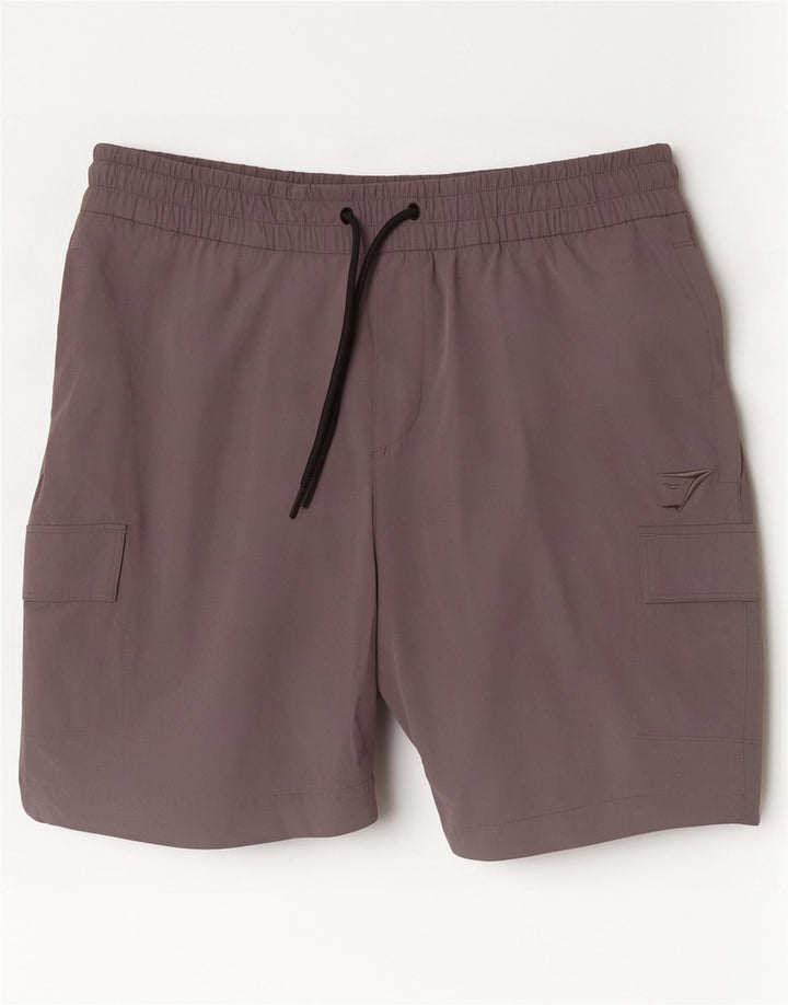 Męskie spodenki kąpielowe Gymshark Cargo, duże, szare, nylonowe