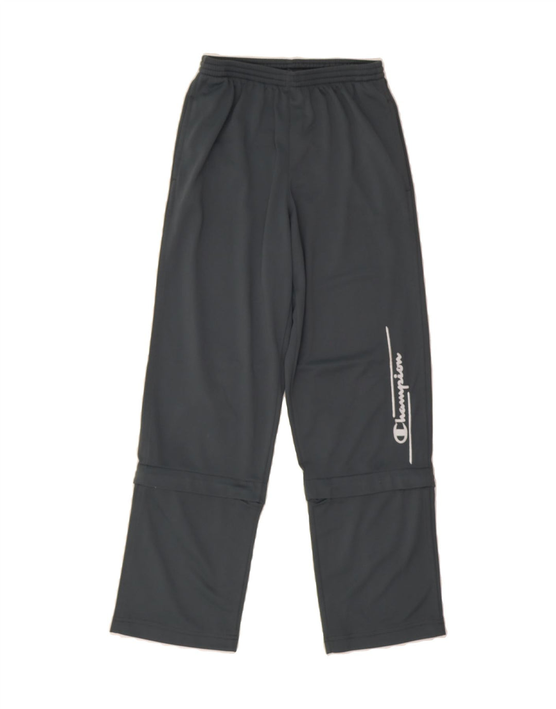 CHAMPION Boys Graphic Tracksuit Trousers 11-12 Years  Grey Polyester Vintage Champion and Second-Hand Champion from Messina Hembry 