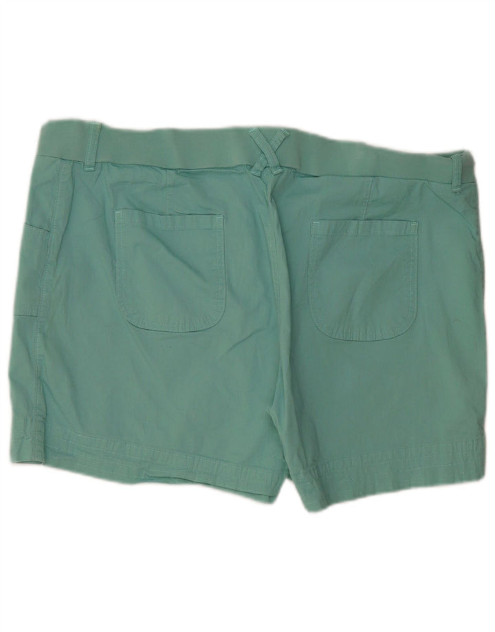 LEE Womens Riders Mid Rise Casual Shorts US 22 3XL W44  Green Cotton