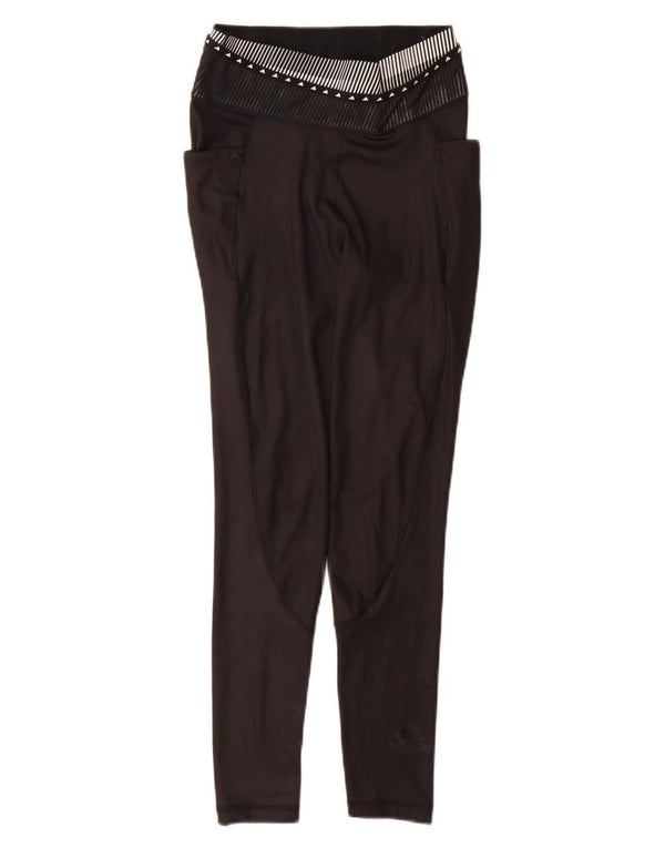 Damskie legginsy Adidas Tight Fit Graphic UK 8/10 Małe czarne geometryczne