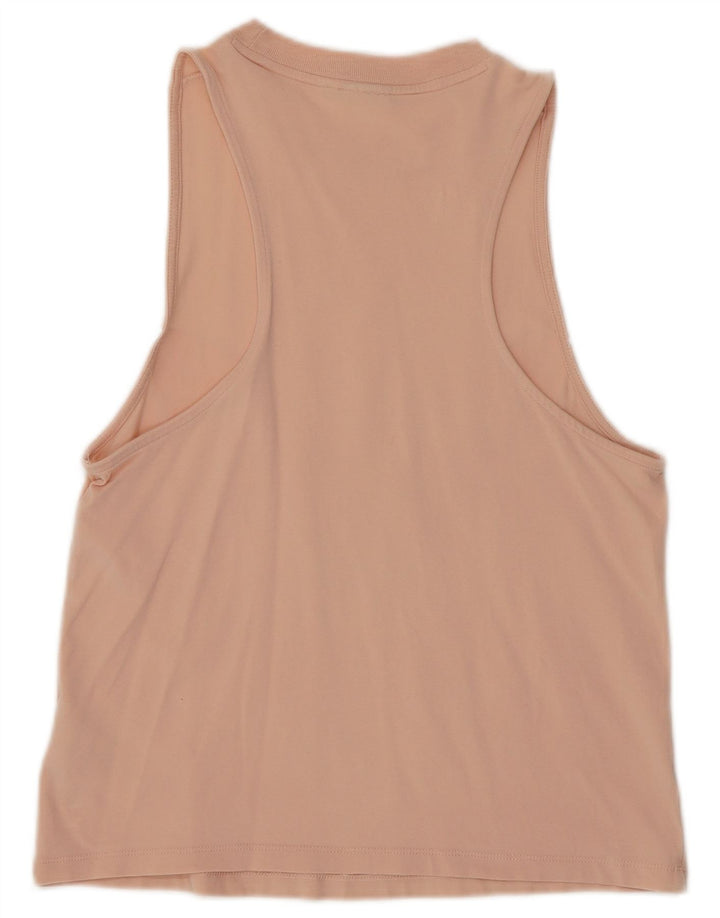 Damski top ADIDAS z grafiką, UK 8, mały, różowy, bawełniany