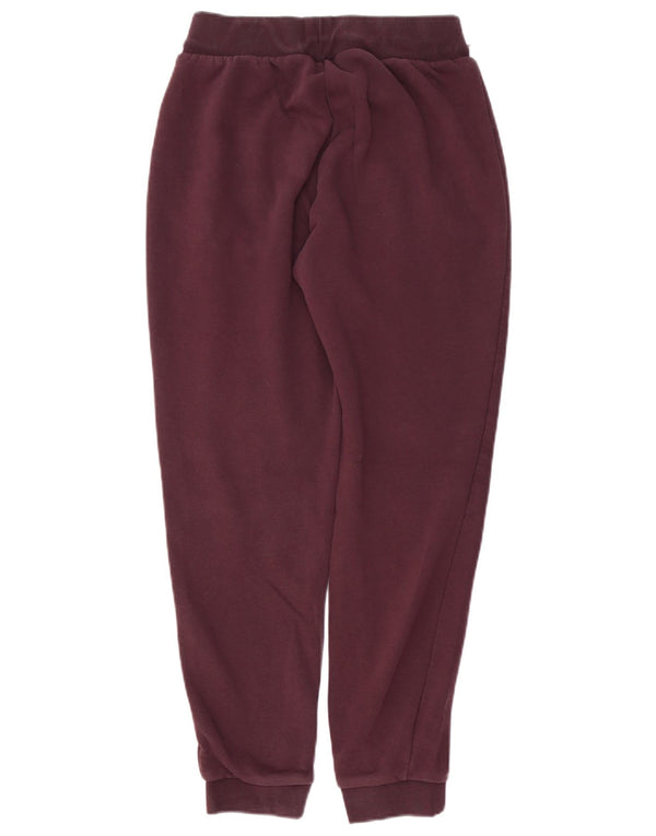 Damskie spodnie dresowe ADIDAS Joggers UK 10 Small Burgundowa bawełna