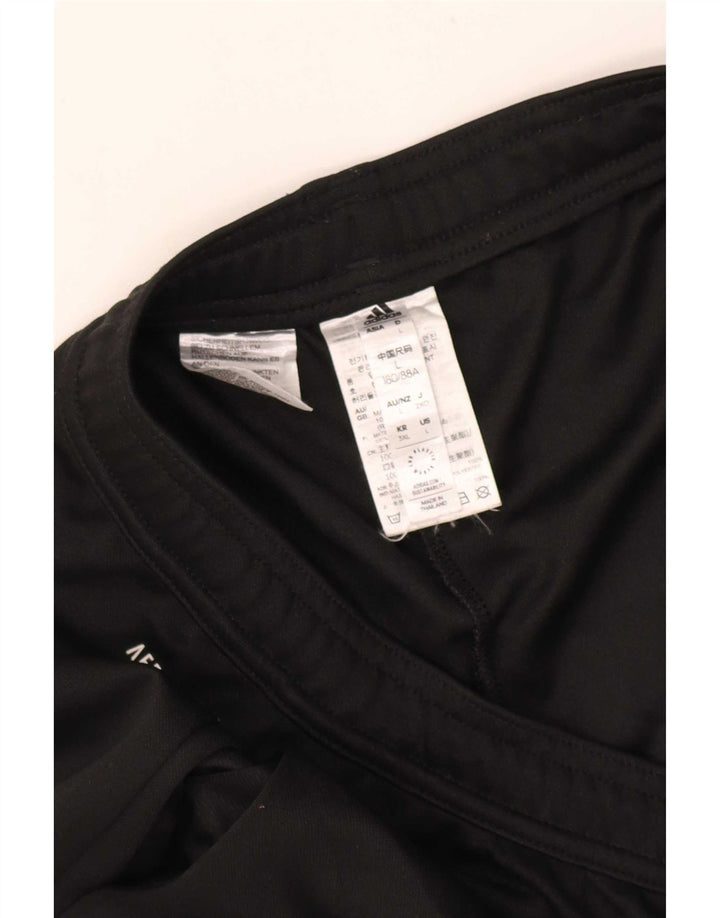 Męskie spodnie dresowe Adidas Aeroready, duże, czarne, poliestrowe