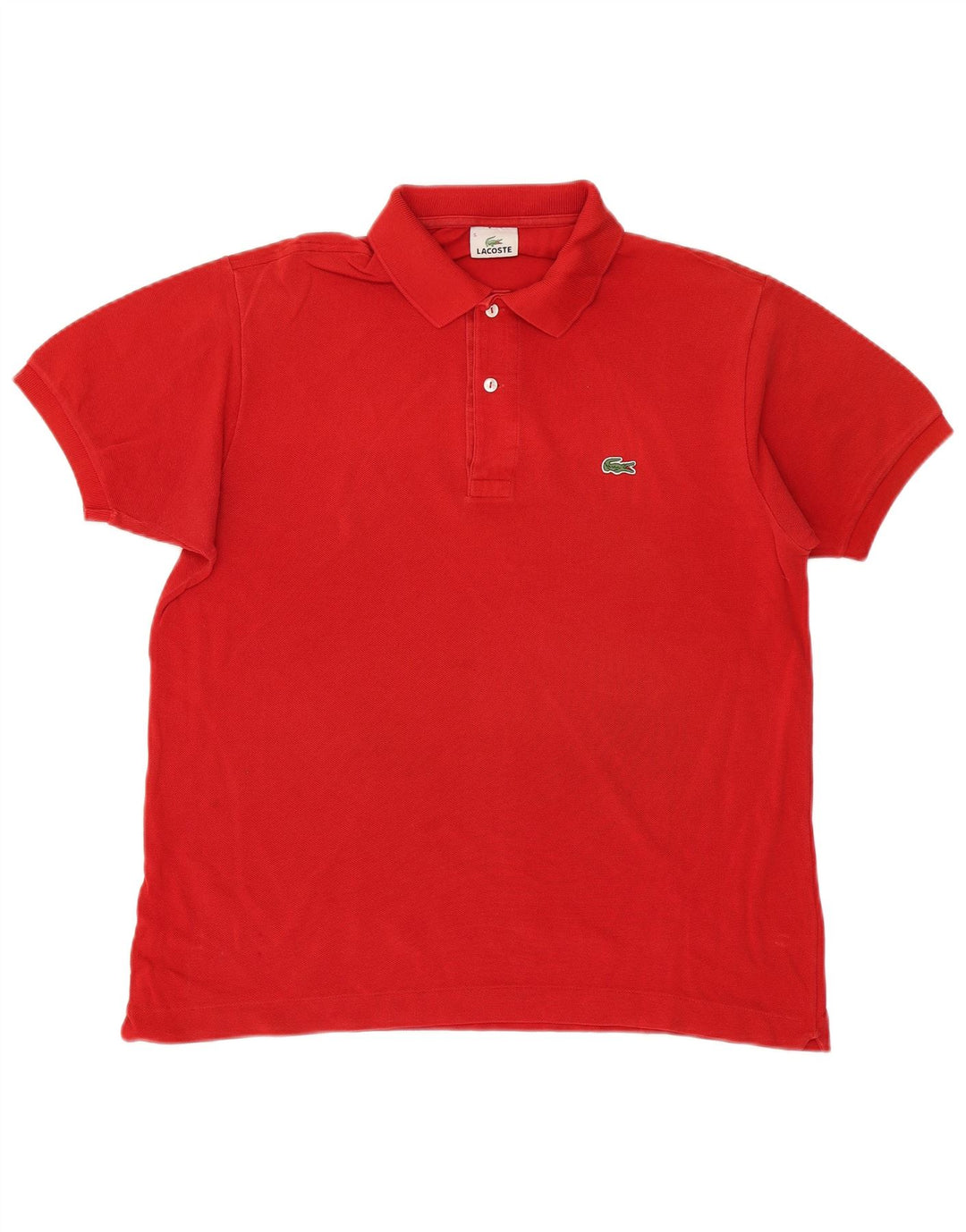 Męska koszulka polo LACOSTE, rozmiar 5, duża, czerwona, bawełniana