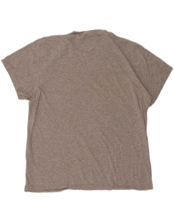 T-shirt męski Tommy Hilfiger, duży, szary, z bawełny w plamki