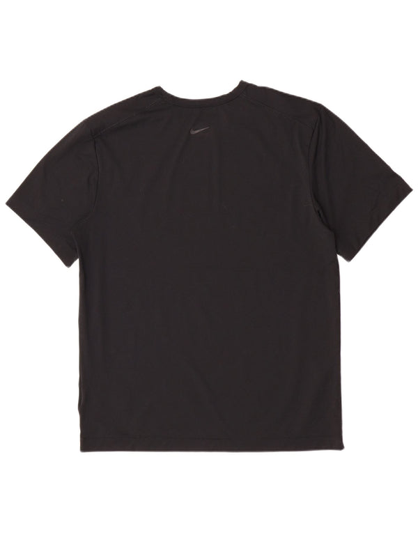 Męski T-shirt z grafiką Nike Dri Fit, średni czarny poliester