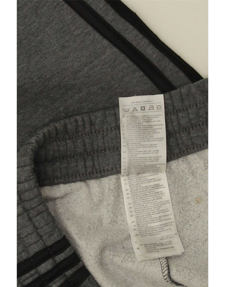 Męskie spodnie dresowe Adidas, średnioszare, bawełniane