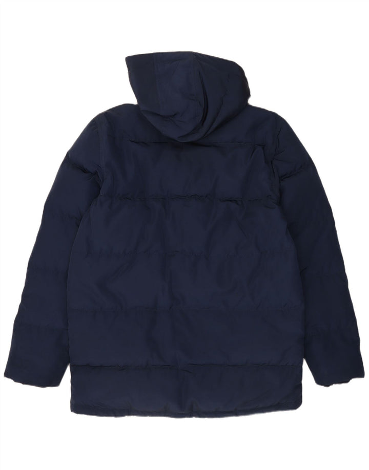 Męska ocieplana kurtka z kapturem Tommy Hilfiger UK 44 2XL Granatowy poliester