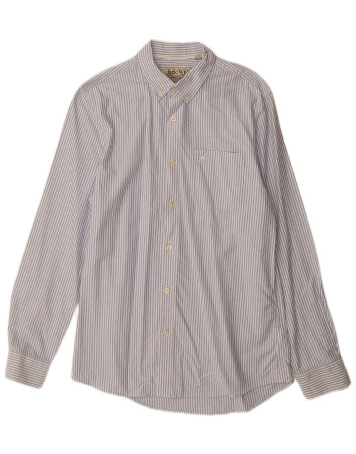 Koszula męska Jack Wills, mała, niebieska, bawełniana w prążki