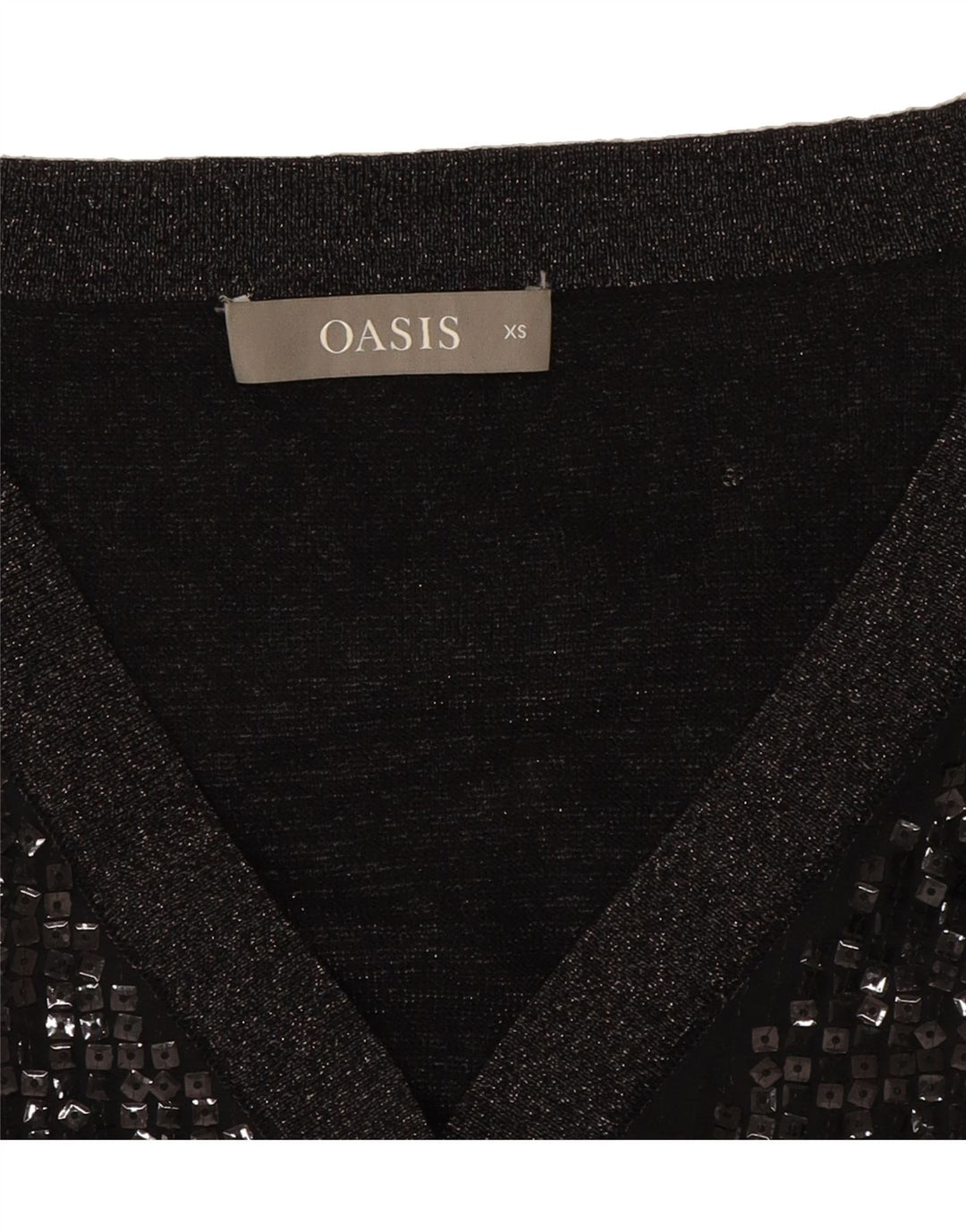 OASIS Womens Batwing Blouse Top UK 6 XS Black Viscose Vintage Oasis and Second-Hand Oasis from Messina Hembry 