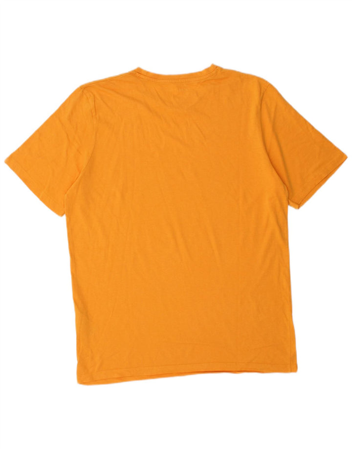 Męska koszulka z grafiką Jack & Jones, średnia, pomarańczowa bawełna
