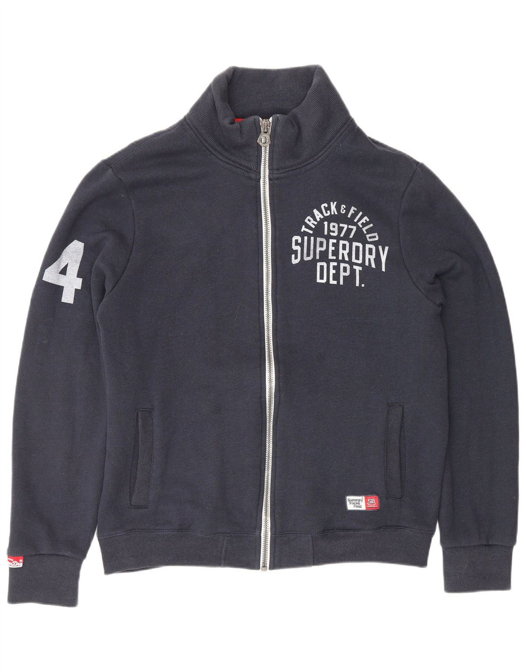 Męska bluza dresowa SUPERDRY z grafiką, duża, granatowa