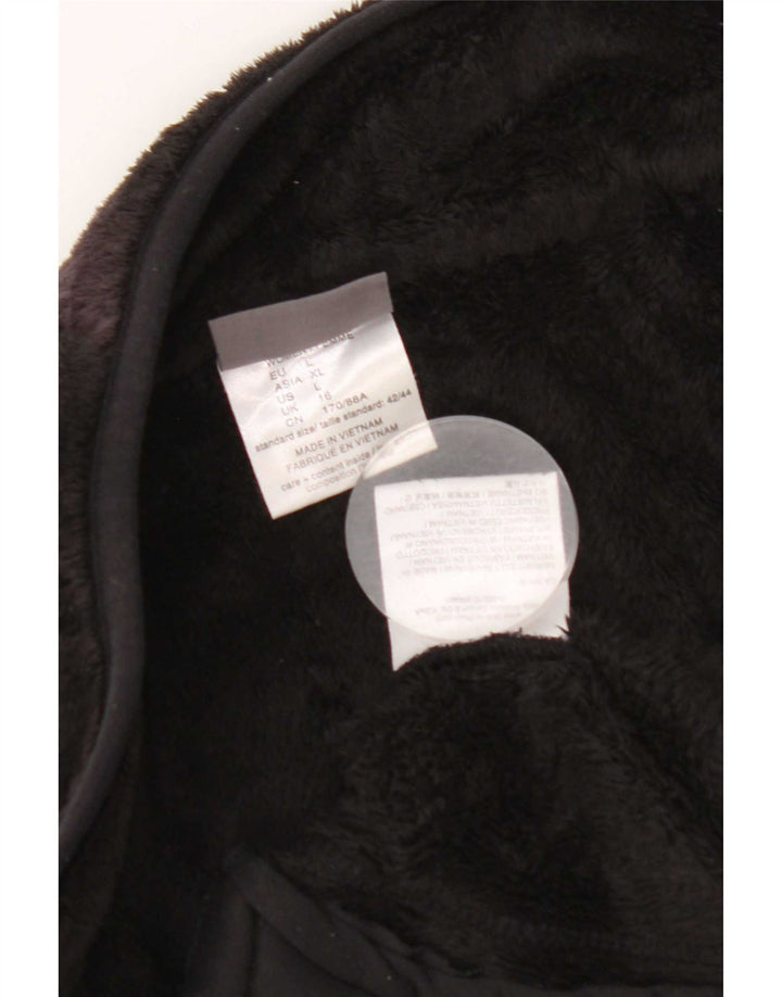 Damska kurtka polarowa Jack Wolfskin z podszewką UK 16, duża, czarna, z poliestru