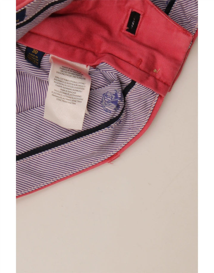 Męskie spodenki Chino RALPH LAUREN W30 Średnioróżowy, bawełniany