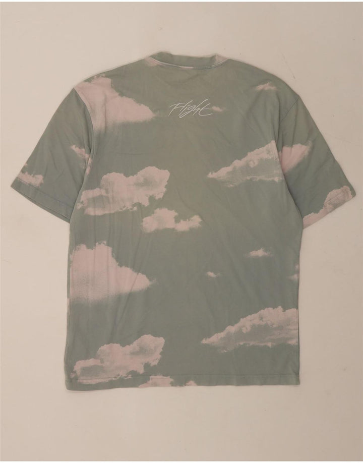 Męski T-shirt Jordan z grafiką, średni zielony Tie Dye Cotton