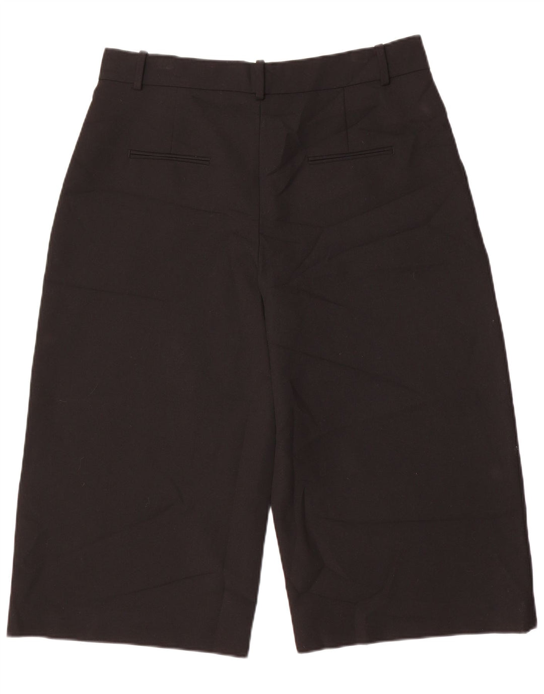 Damskie spodnie capri z wysokim stanem Zara XL, czarne