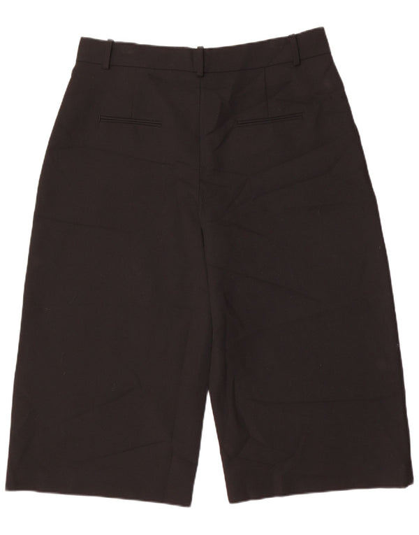 Damskie spodnie capri z wysokim stanem Zara XL, czarne