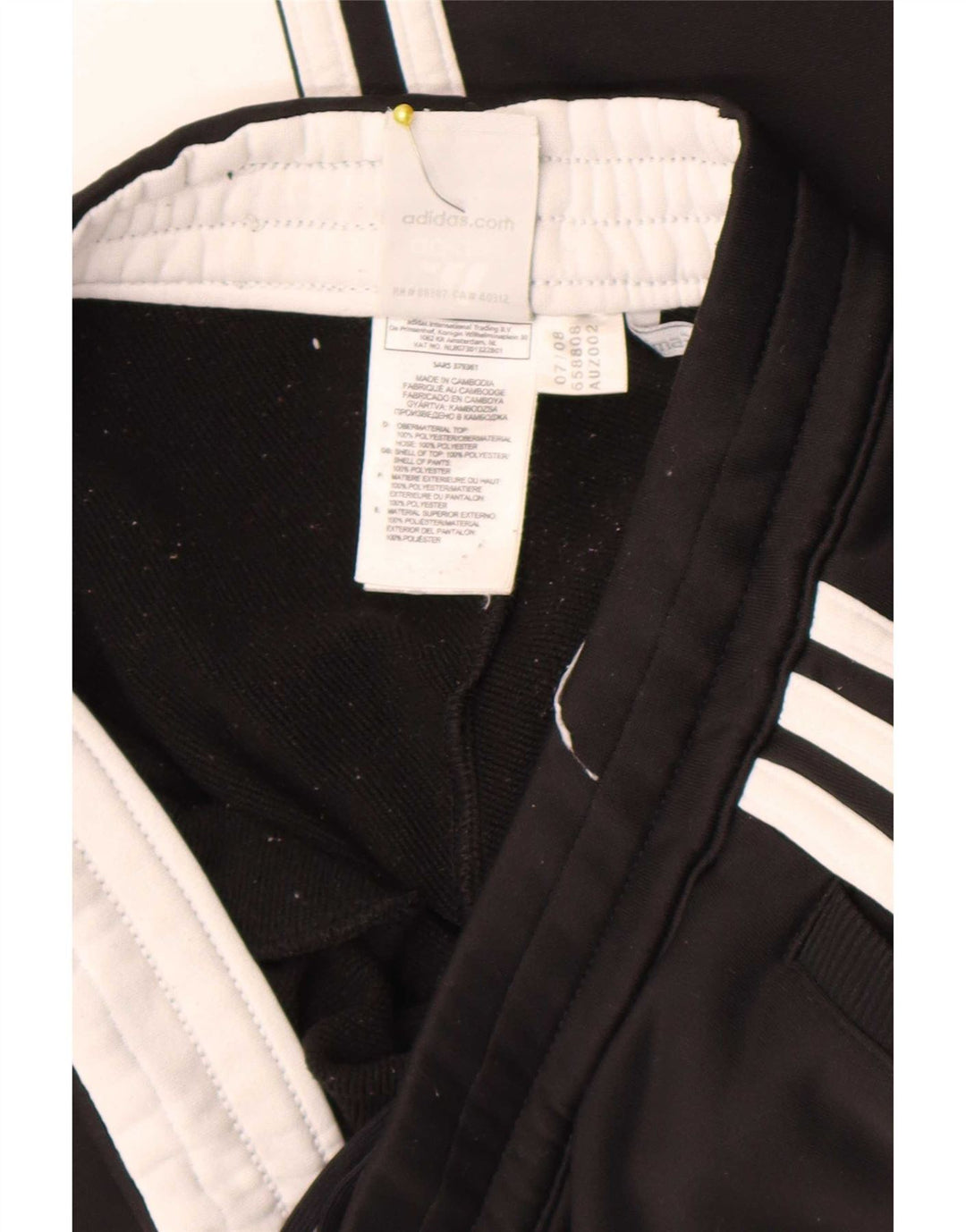 Damskie spodnie dresowe Adidas Clima 365 UK 8, małe, czarne, poliestrowe