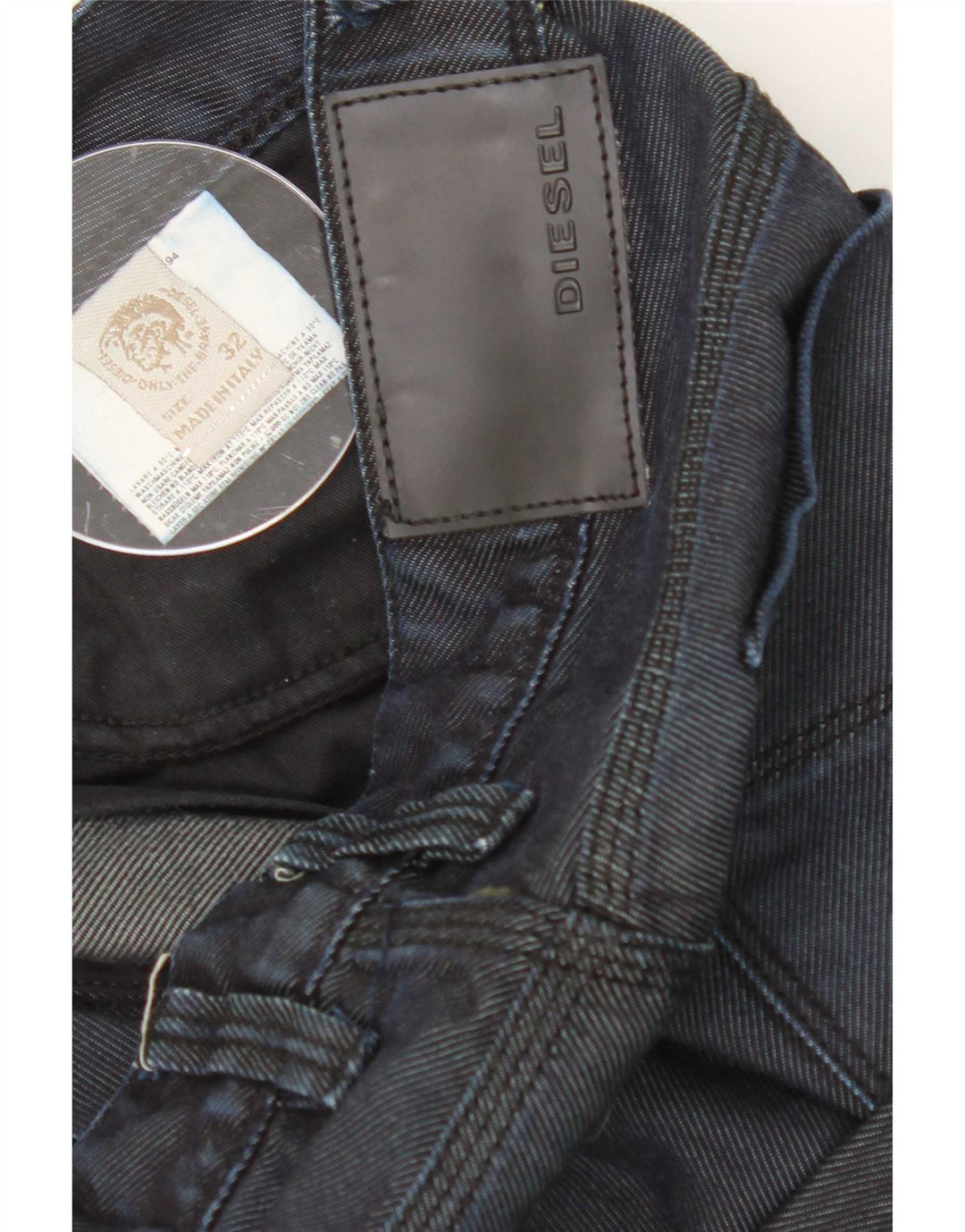 Diesel Męskie Slim Jeansy W32 L33 Granatowe Bawełniane