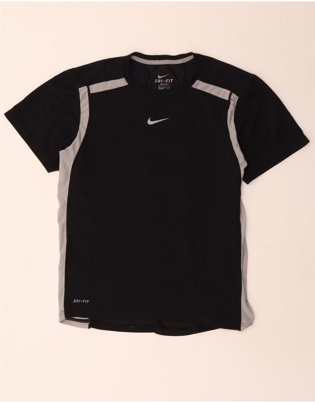 T-shirt męski Nike Dri Fit Top UK 38/40 Średni czarny poliester z blokami kolorów