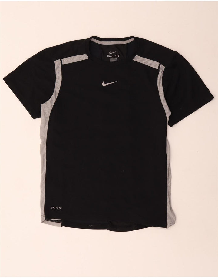 T-shirt męski Nike Dri Fit Top UK 38/40 Średni czarny poliester z blokami kolorów