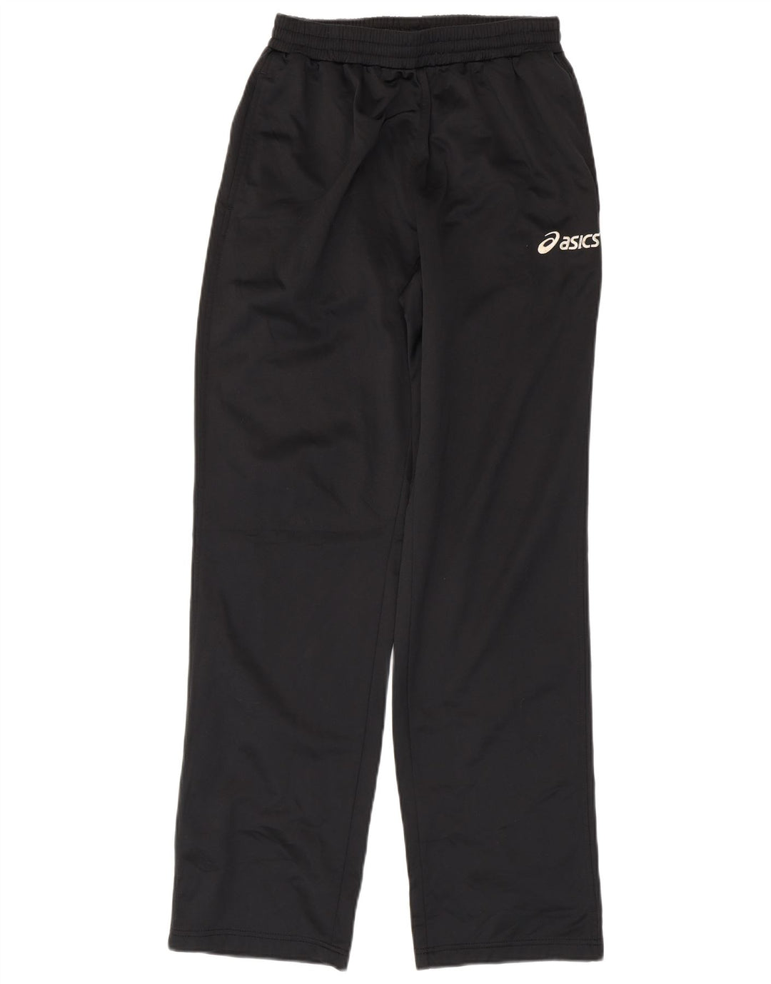 Damskie spodnie dresowe Asics UK 14, duże, czarne, poliestrowe