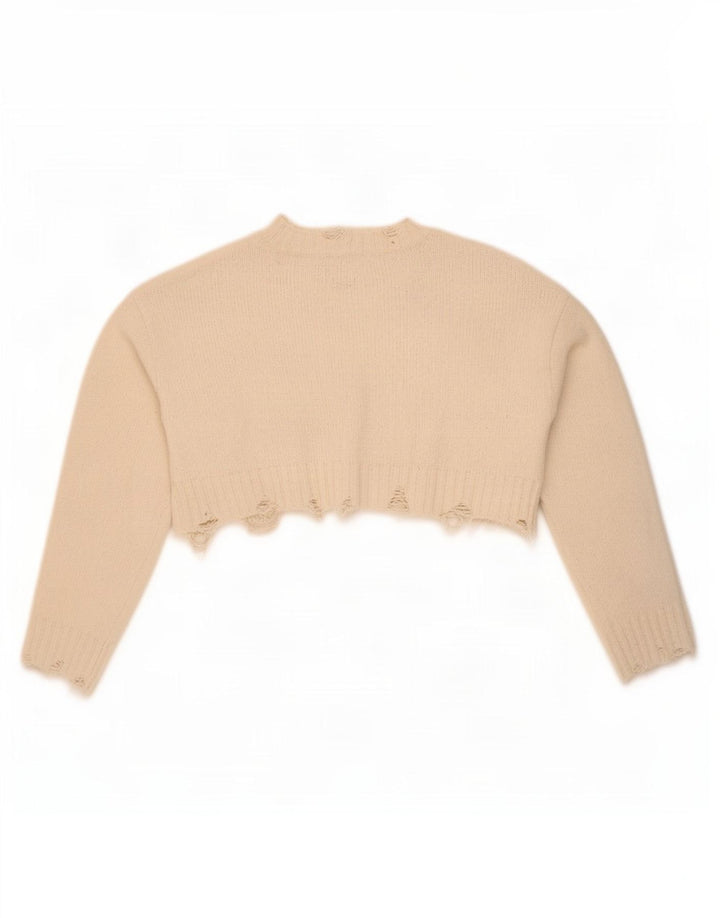Damski sweter oversize Zara Bolero UK 10, mały, złamany biały poliester