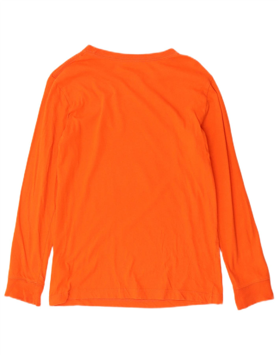 JORDAN Boys Graphic Top Long Sleeve 12-13 Years Large Orange