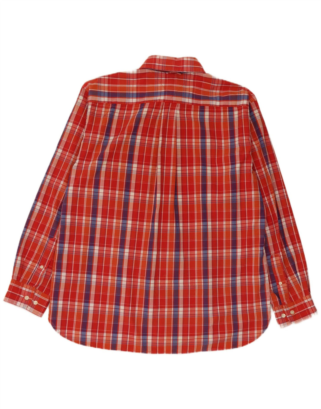 Koszula męska Tommy Hilfiger, duża, bawełniana w pomarańczową kratkę