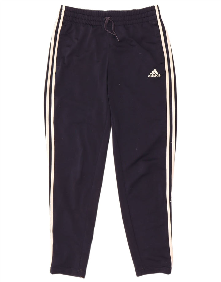 Damskie spodnie dresowe Adidas UK 8/10, małe, granatowe, poliestrowe