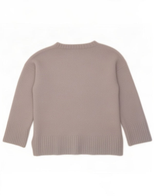 Damski sweter oversize Oasis z dekoltem w kształcie litery V, UK 10, mały, szary poliamid