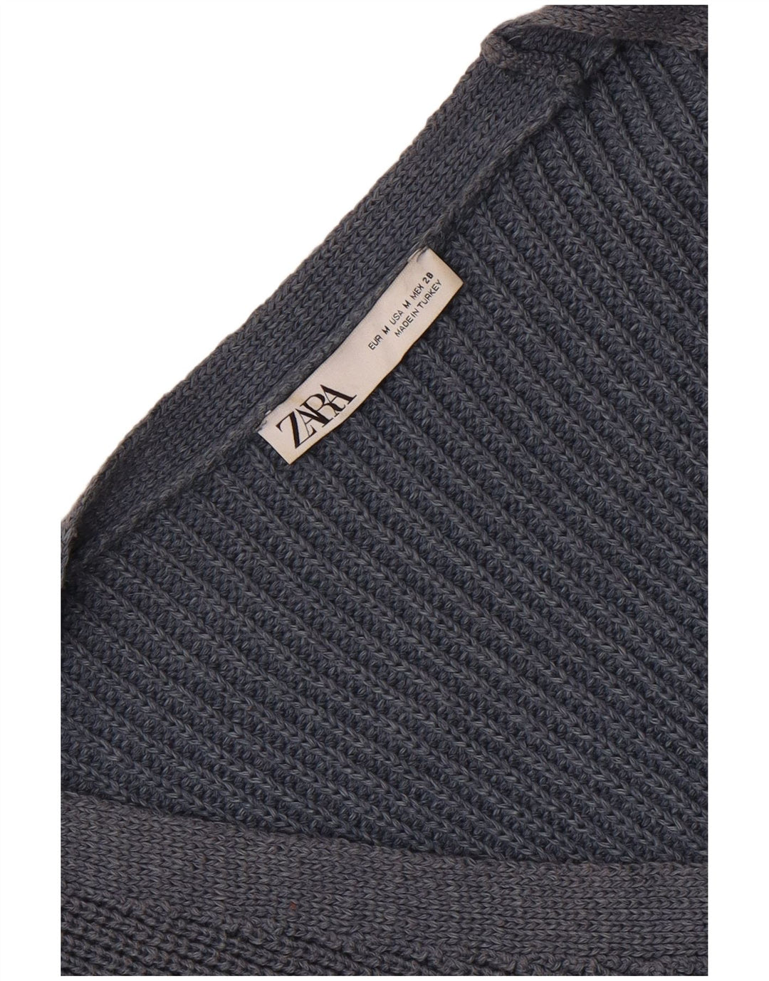 Sweter damski Zara Crop Cardigan UK 14, średni granat