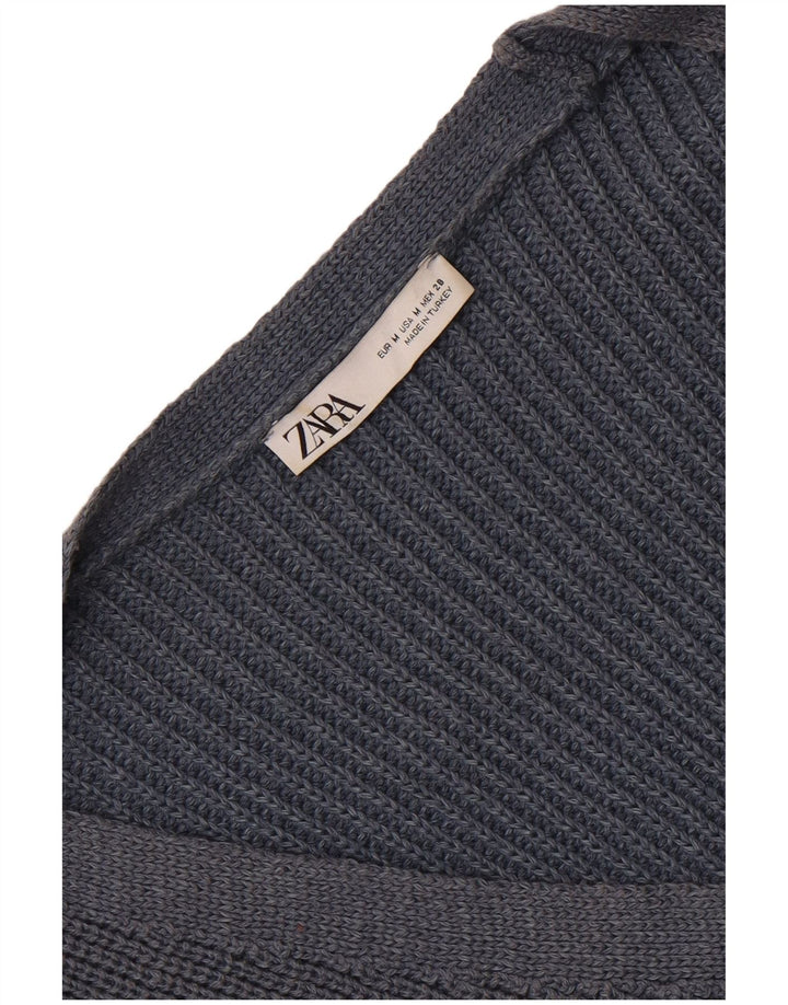 Sweter damski Zara Crop Cardigan UK 14, średni granat