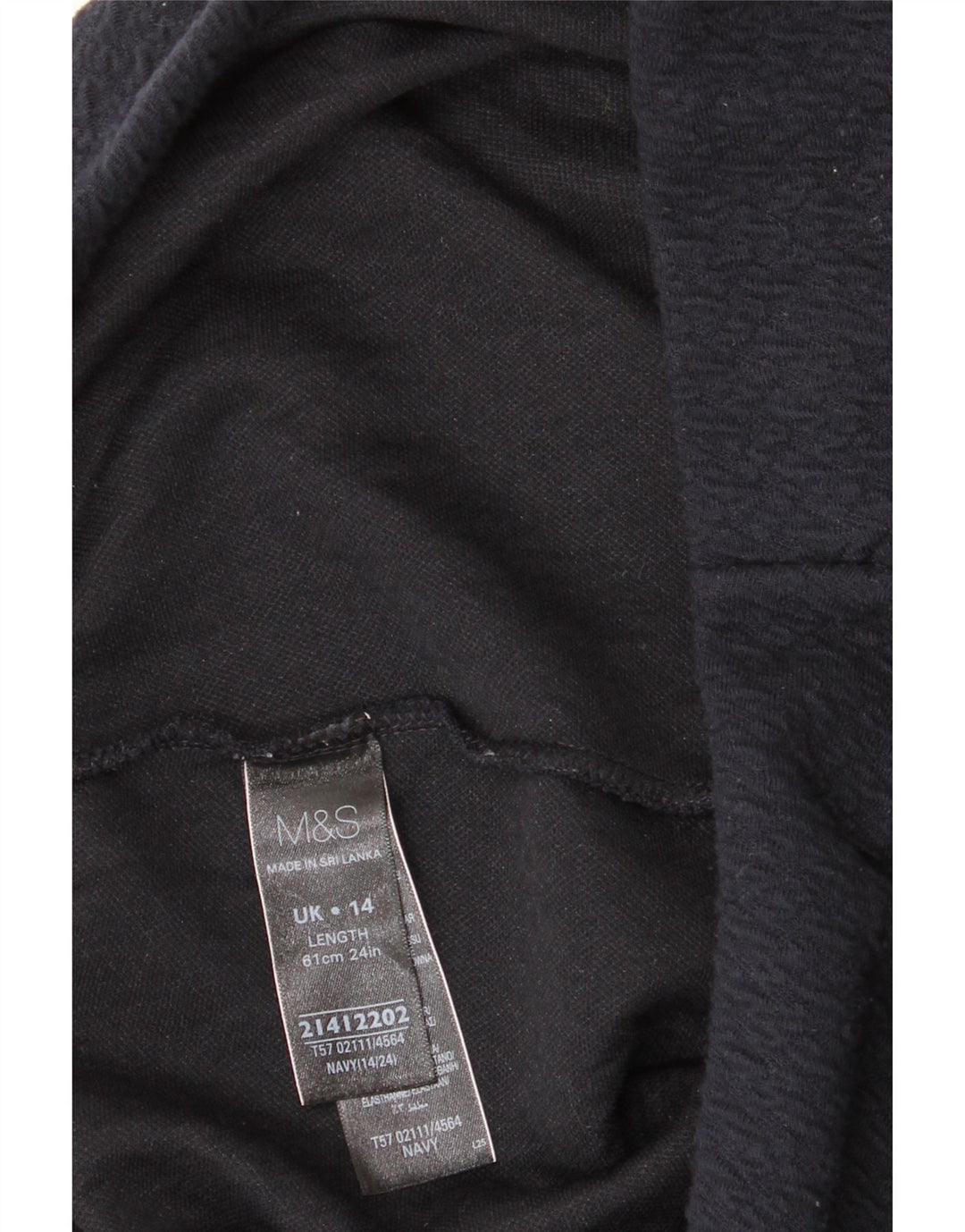 Marks & Spencer Damska spódnica ołówkowa UK 14 Large W32 Granatowy poliester