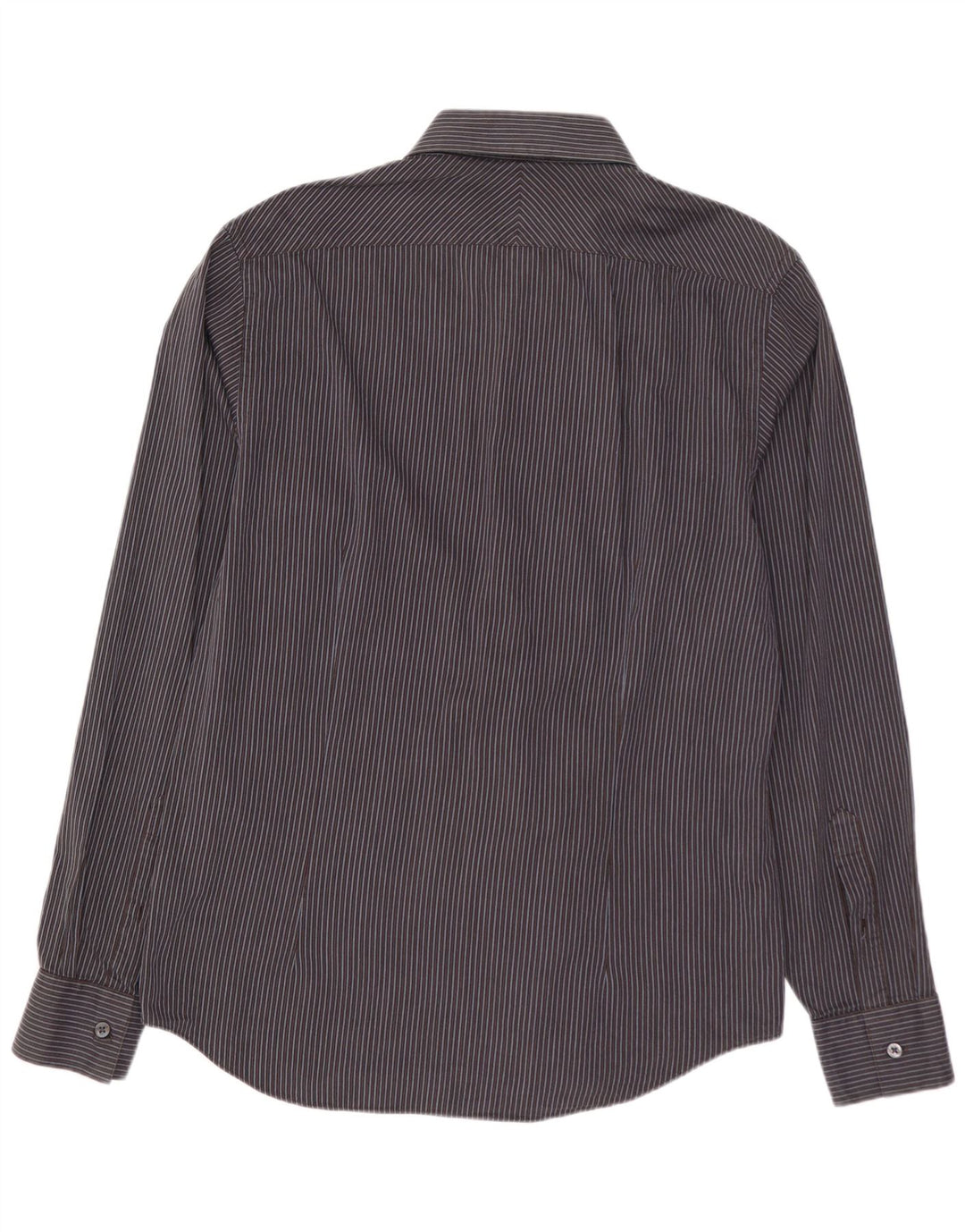 Koszula męska CALVIN KLEIN o dopasowanym kroju, rozmiar 41 16, duża, bawełniana w szare paski