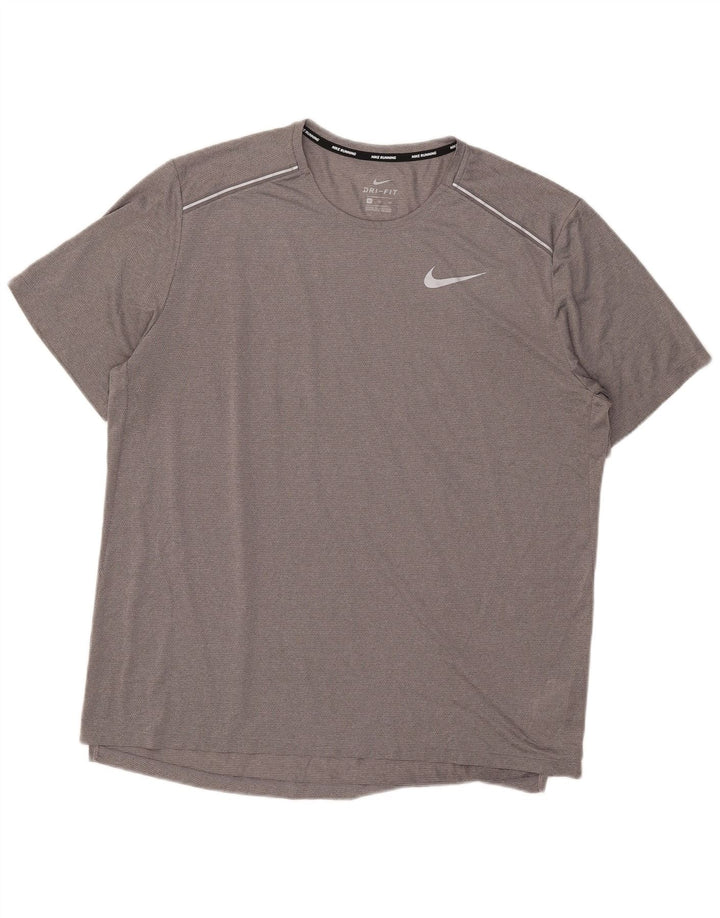 Męska koszulka Nike Dri Fit Top XL, szary poliester