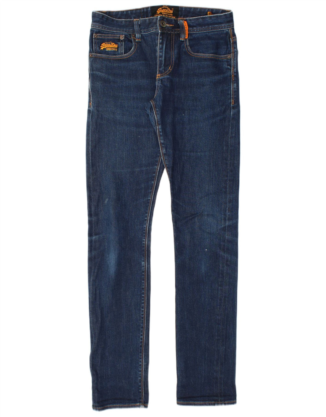 Męskie jeansy Superdry Slim W28 L32 Niebieskie, bawełniane
