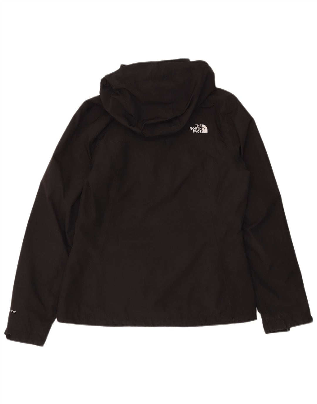 Damska kurtka przeciwdeszczowa z kapturem The North Face UK 14, średni czarny poliester