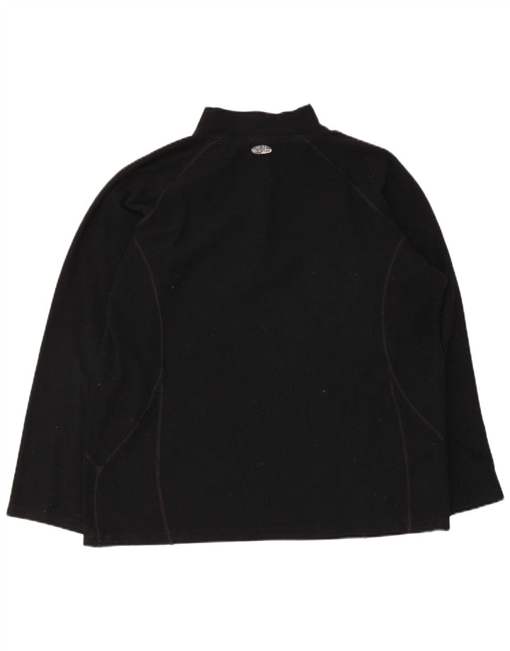 Damski sweter polarowy Asics z zamkiem błyskawicznym UK 14, średni czarny