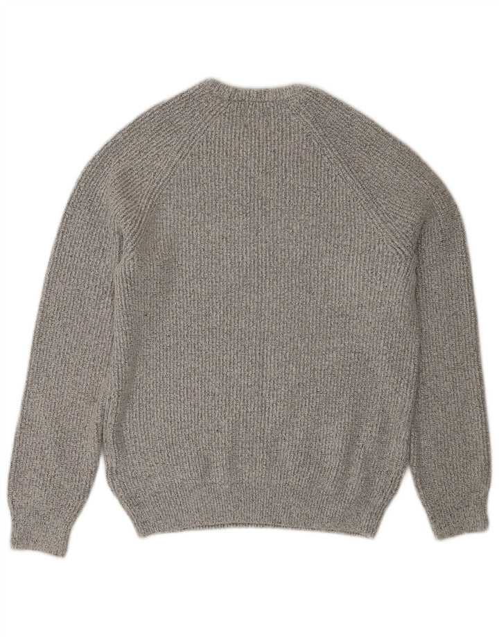 Marks & Spencer Damski sweter z okrągłym dekoltem UK 12, średni szary nakrapiany