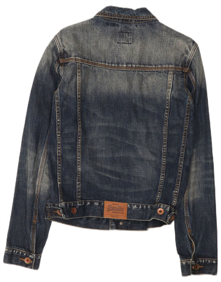 Męska kurtka dżinsowa Superdry UK 38, średni granatowy, bawełniany