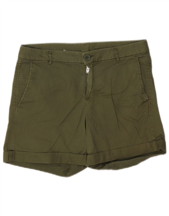 Damskie spodenki Chino BENETTON UK 10 Small W30, bawełna khaki