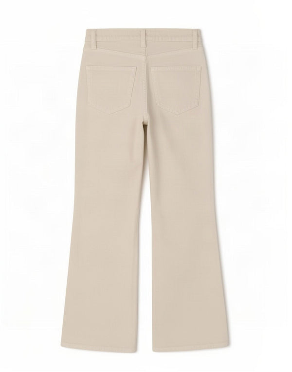 Damskie jeansy Bootcut Zara EU 34 2XS W24 L25 Off White