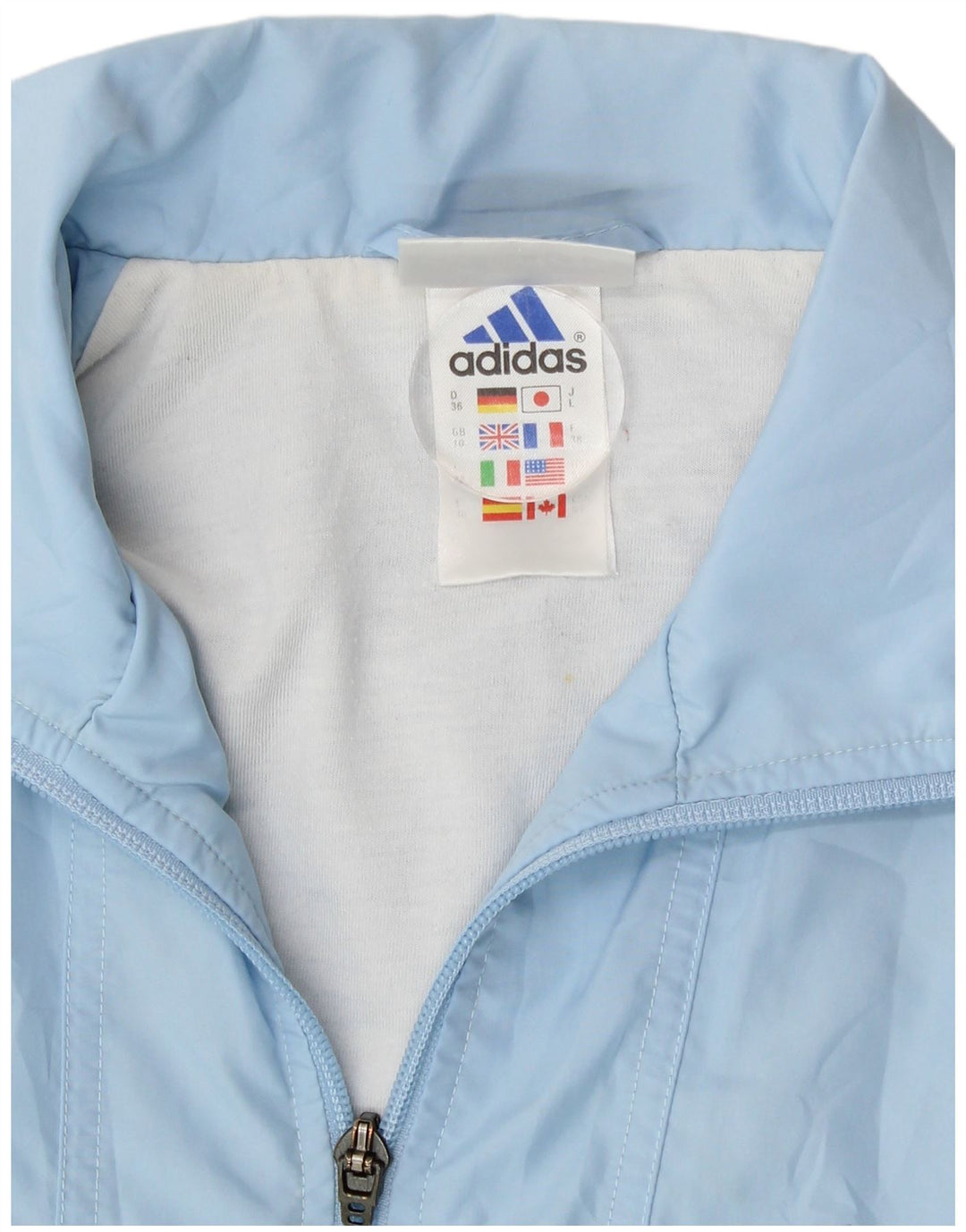 Damska kurtka przeciwdeszczowa Adidas UK 10 Small Blue Polyester