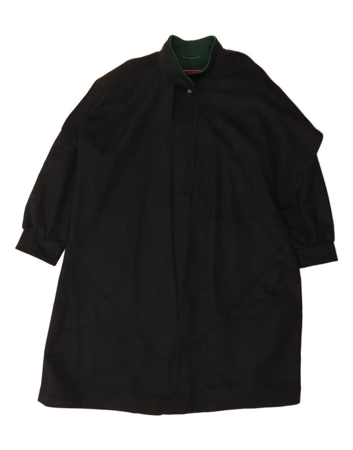 TRACHTEN GERLACH Womens Overcoat EU 42 Large Black Wool Vintage Trachten Gerlach and Second-Hand Trachten Gerlach from Messina Hembry 