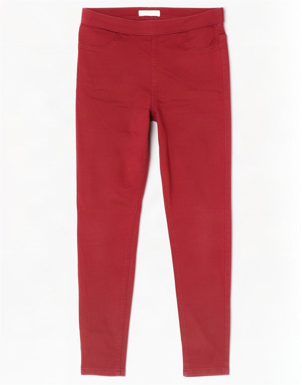 Marks & Spencer Damskie dżinsy Jegging UK 12 Medium W30 L28 Czerwona bawełna