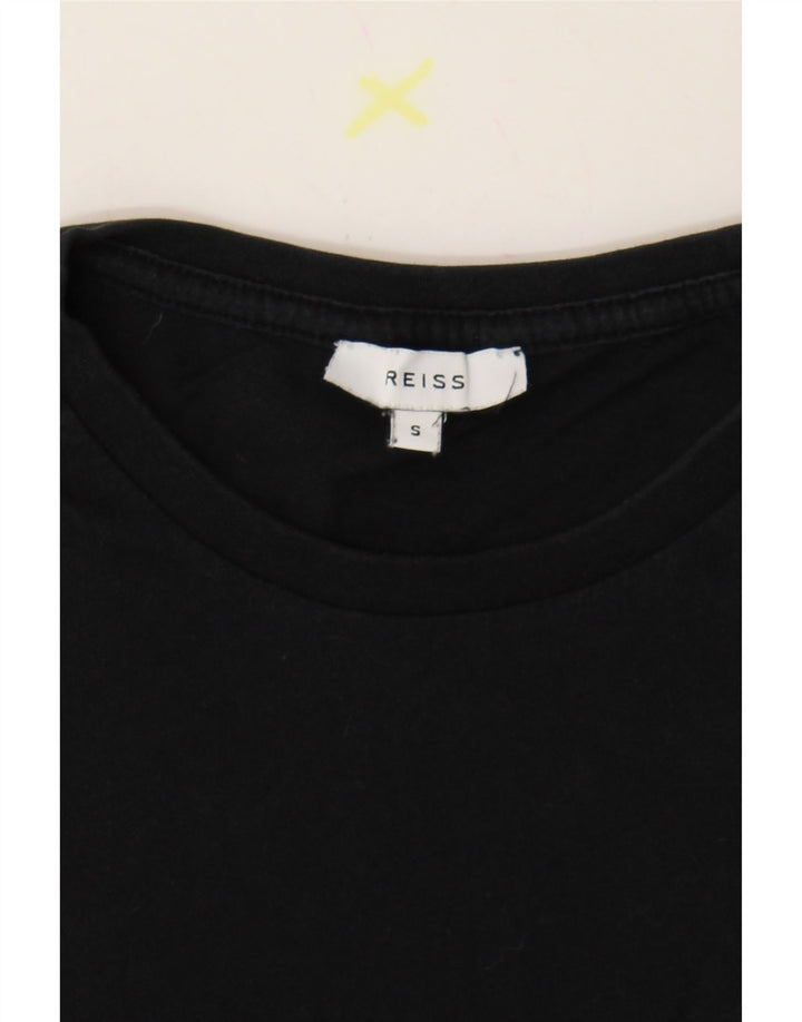 T-shirt męski REISS, mały, czarny, bawełniany